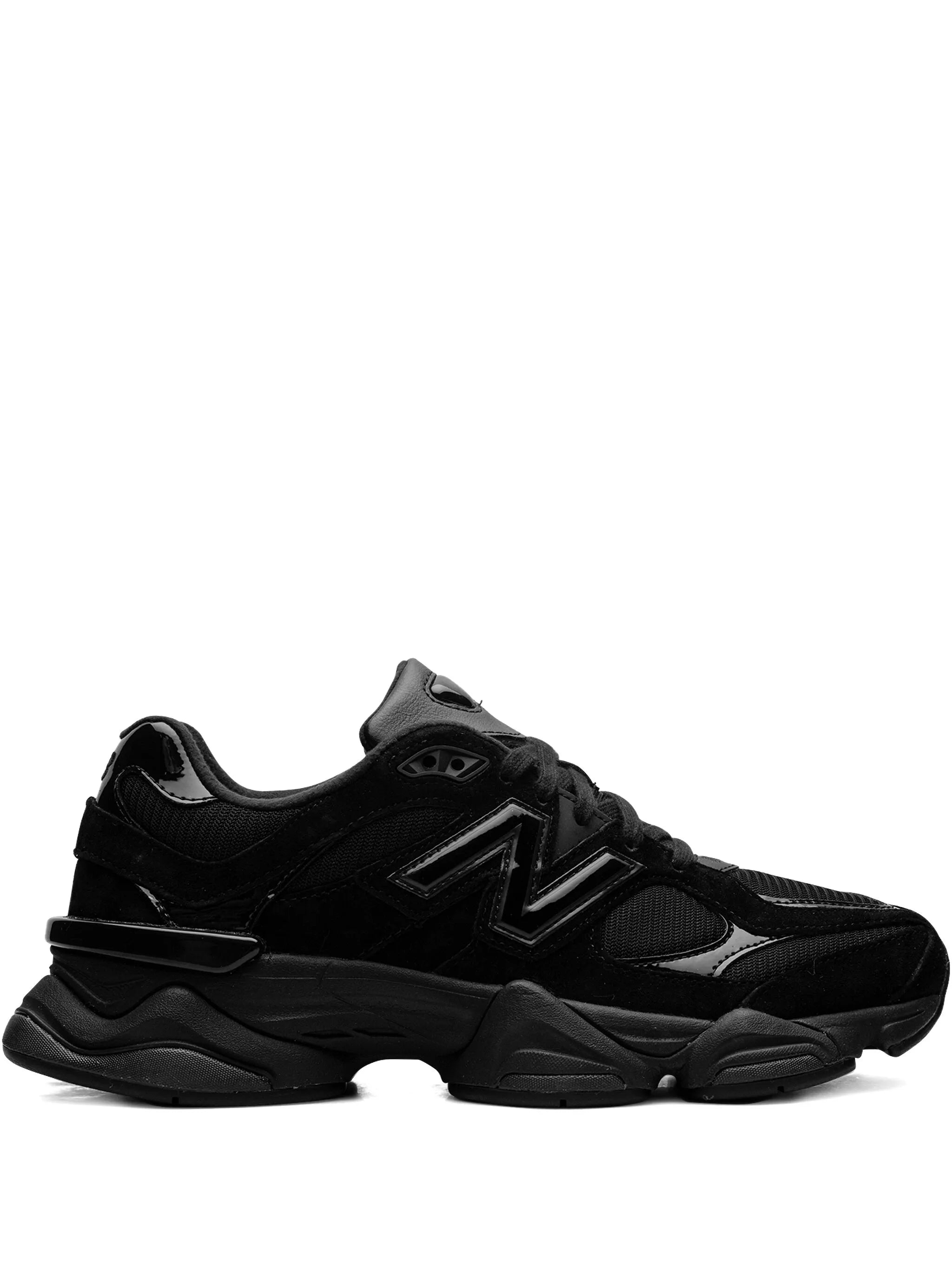 New Balance 9060 "Triple Black" Patent Sneaker