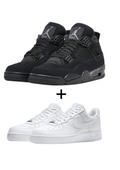 AIR JORDAN 4 “BLACK CATS” X AIRFORCE 1