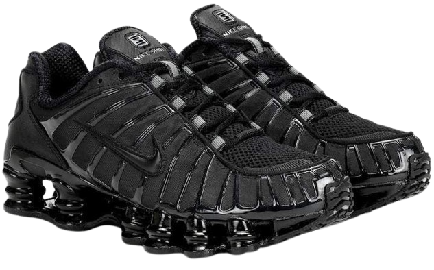 1x Nike Air Force 1 White/Black & 1x Nike Shox TL Black + Socks - Combo Deal (SAVE 400)