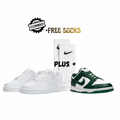 1x Nike Air Force 1 White/Black & 1x Nike Dunk Low + Socks - Combo Deal (SAVE 300)