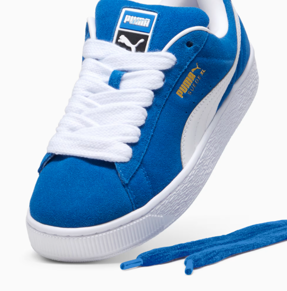 Puma Suede XL Blue and White