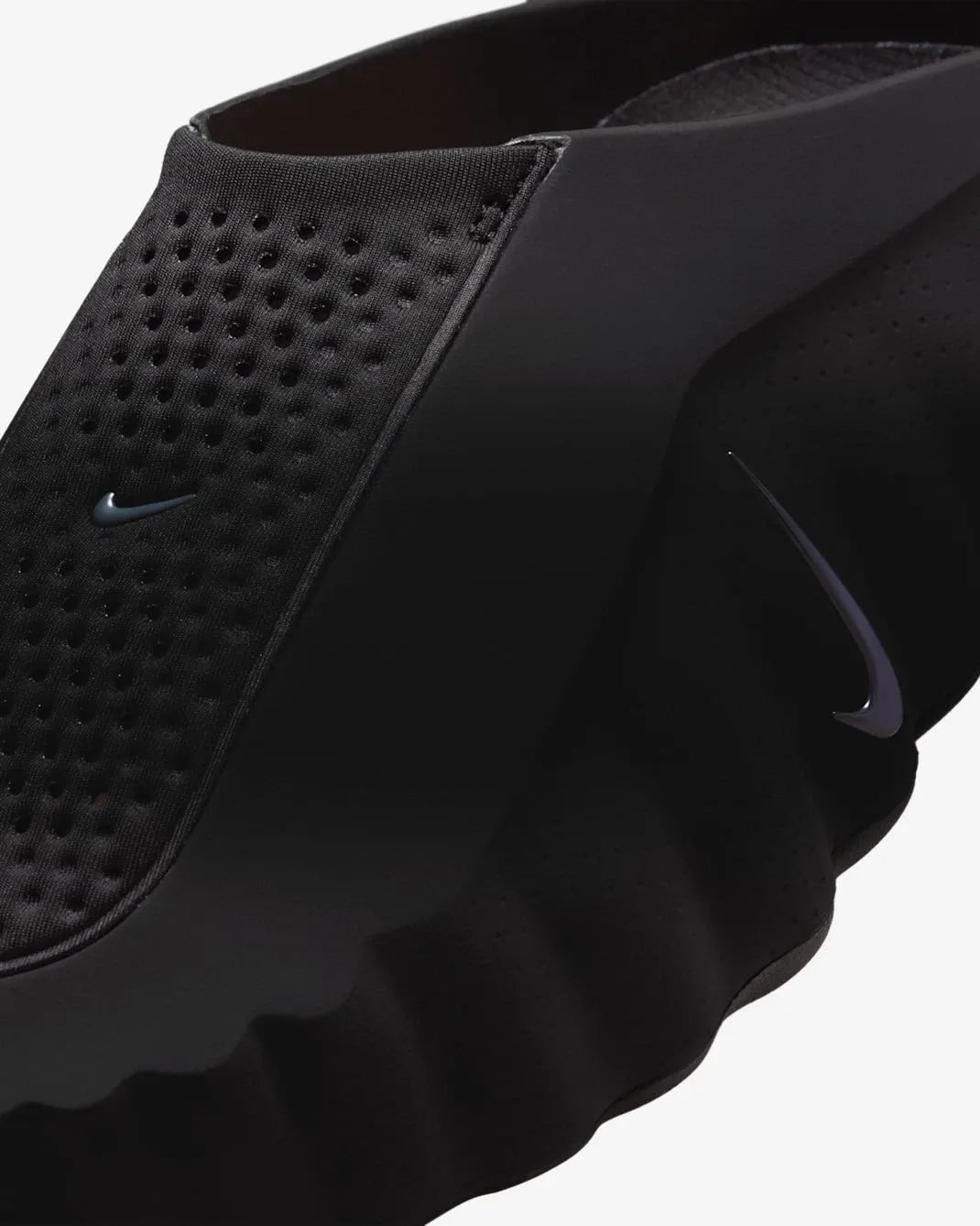 Nike Mind 001 Black, Solar Red & Light Smoke Slides