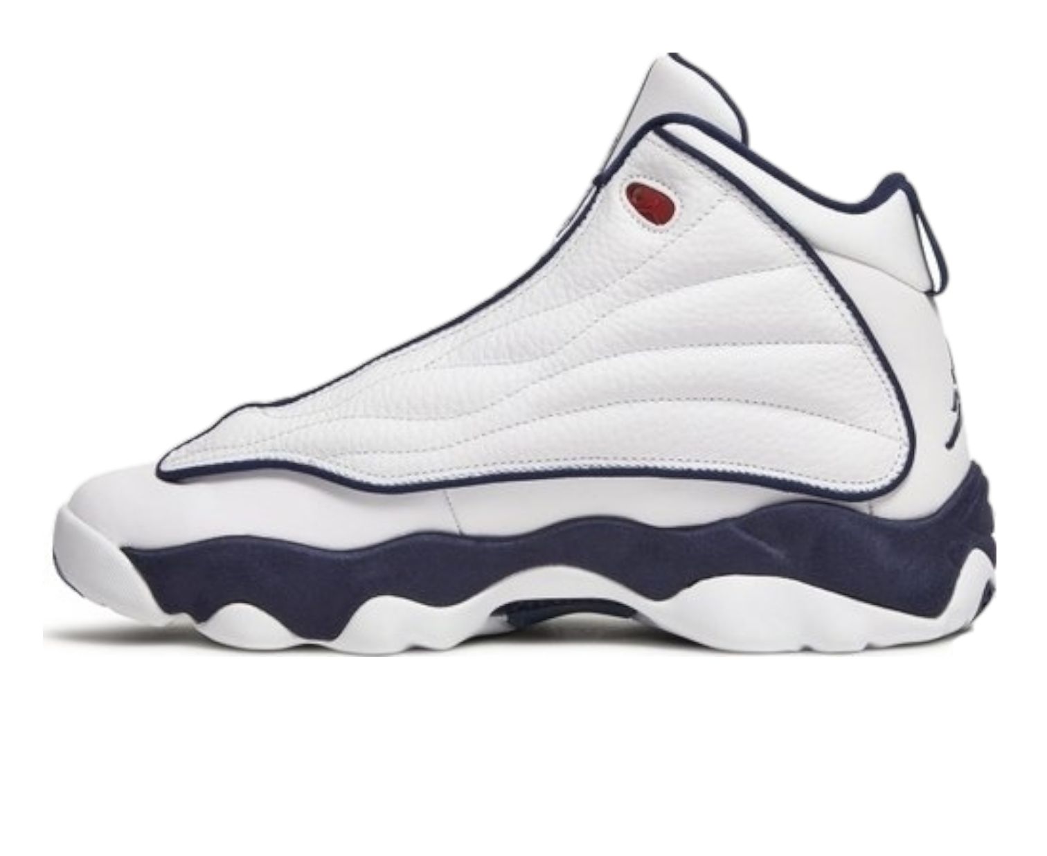 Nike Air Jordan Pro strong white “Midnight Navy” basketball sneakers