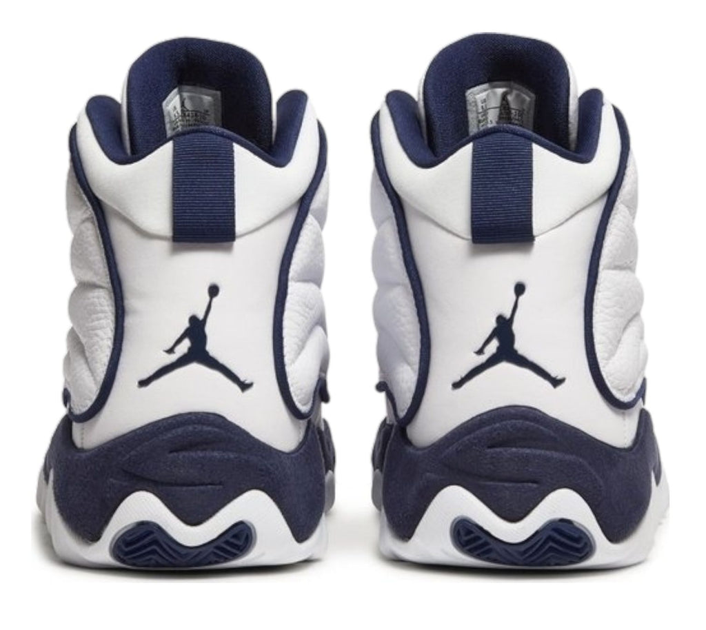 Nike Air Jordan Pro strong white “Midnight Navy” basketball sneakers
