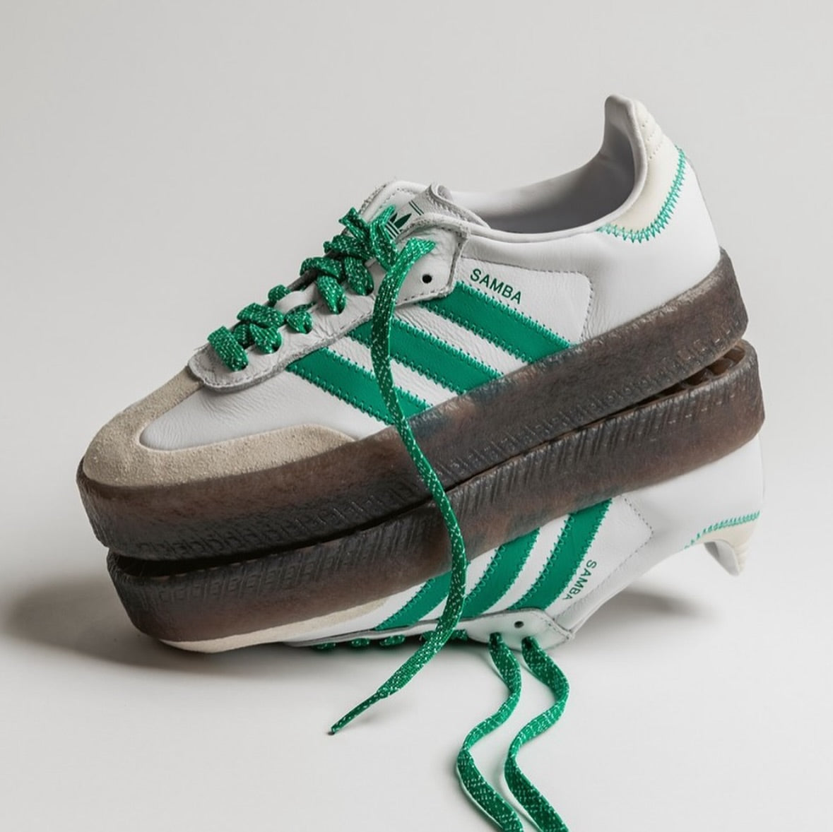 Adidas Samba White Green