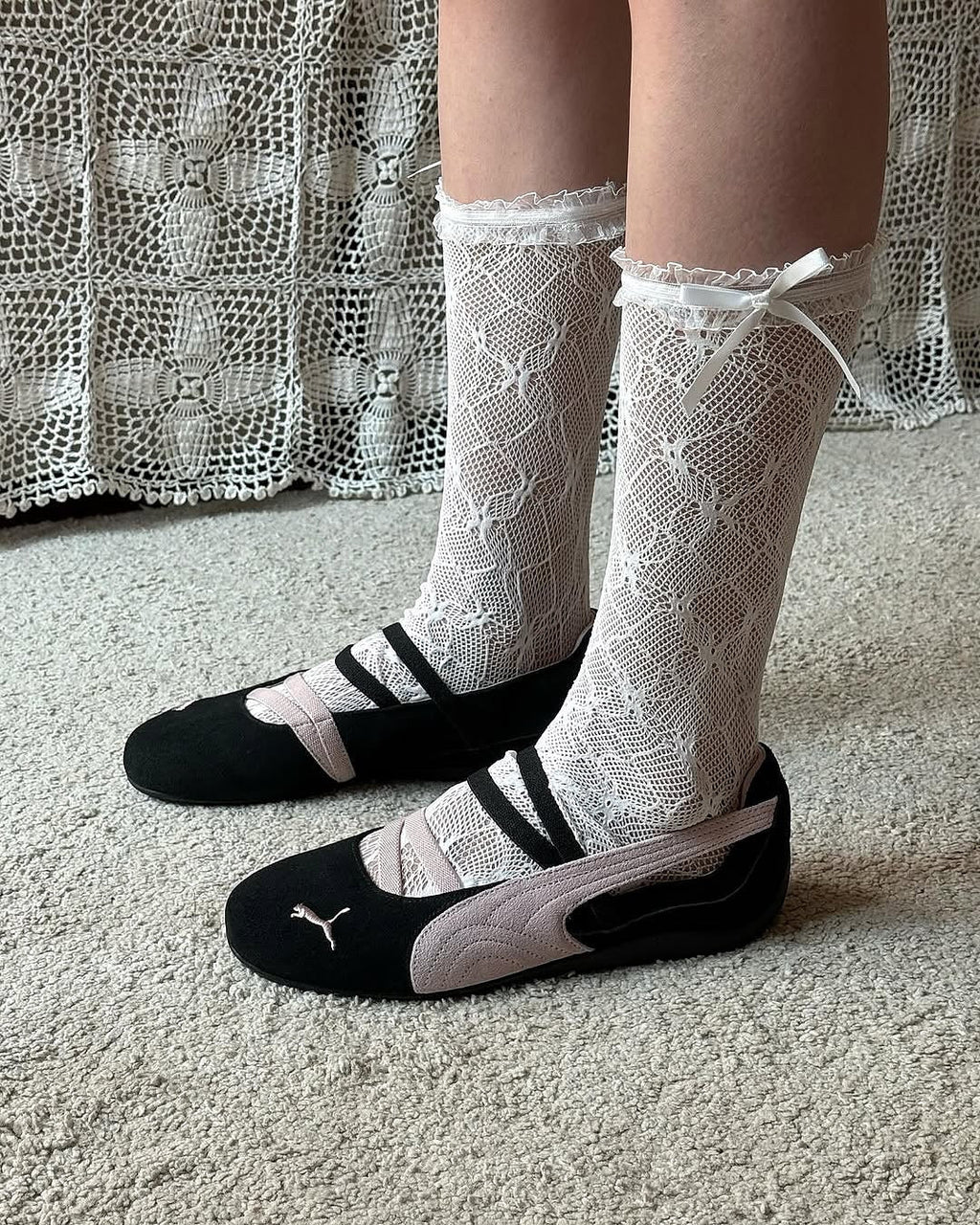 PUMA SPEEDCAT BALLET BLACK PINK SNEAKER