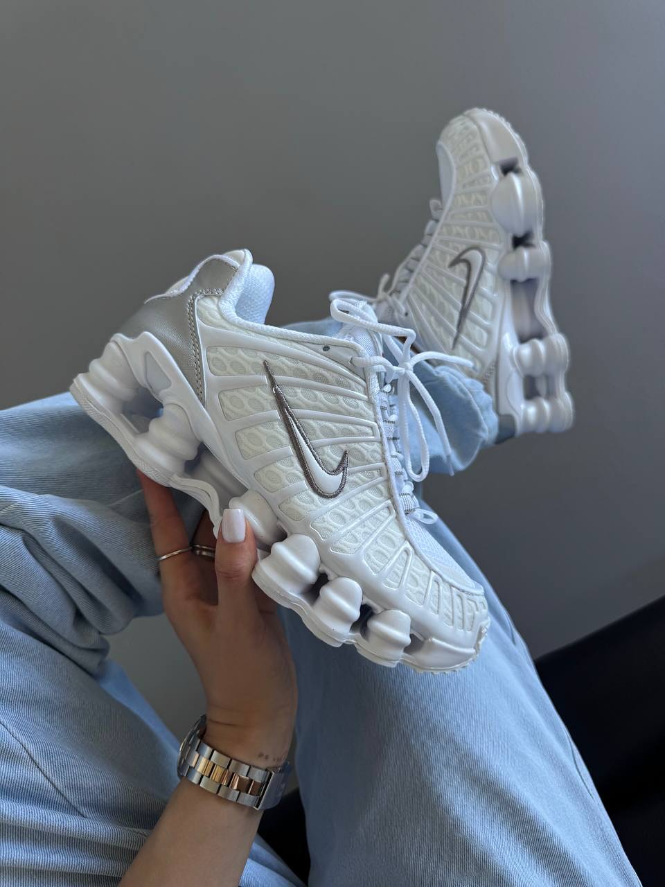 Nike Shox TL " Triple White "