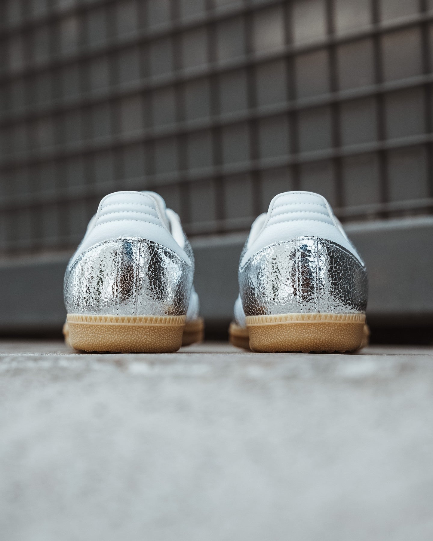Adidas Samba OG "Silver Metallic Cracked Leather"